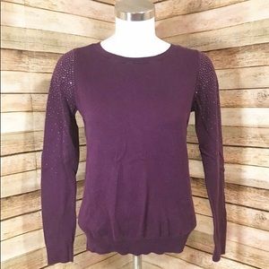 Ann Taylor LOFT purple sweater